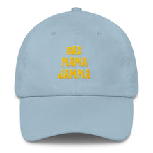 Load image into Gallery viewer, black-owned-clothing-light-blue-baseball-cap-mama-jamma
