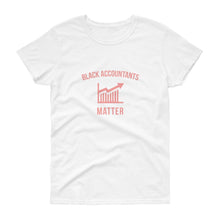 Load image into Gallery viewer, Black Accountants Matter (logo) - Women's short sleeve t-shirt