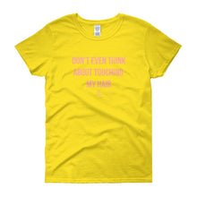 Load image into Gallery viewer, Don't Even Think About Touching My Hair - Women's short sleeve t-shirt