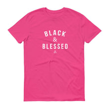 Load image into Gallery viewer, Black and Blessed - Men's Short-Sleeve T-Shirt