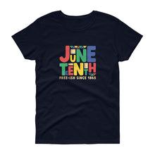 Load image into Gallery viewer, Juneteenth (large font) - Women's short sleeve t-shirt
