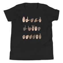 Load image into Gallery viewer, Black Lives Matters (ASL) - Youth Short Sleeve T-Shirt