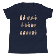 Load image into Gallery viewer, Black Lives Matters (ASL) - Youth Short Sleeve T-Shirt