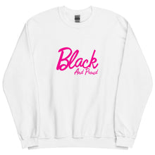 Load image into Gallery viewer, Black and Proud (Pink) - Sweatshirt
