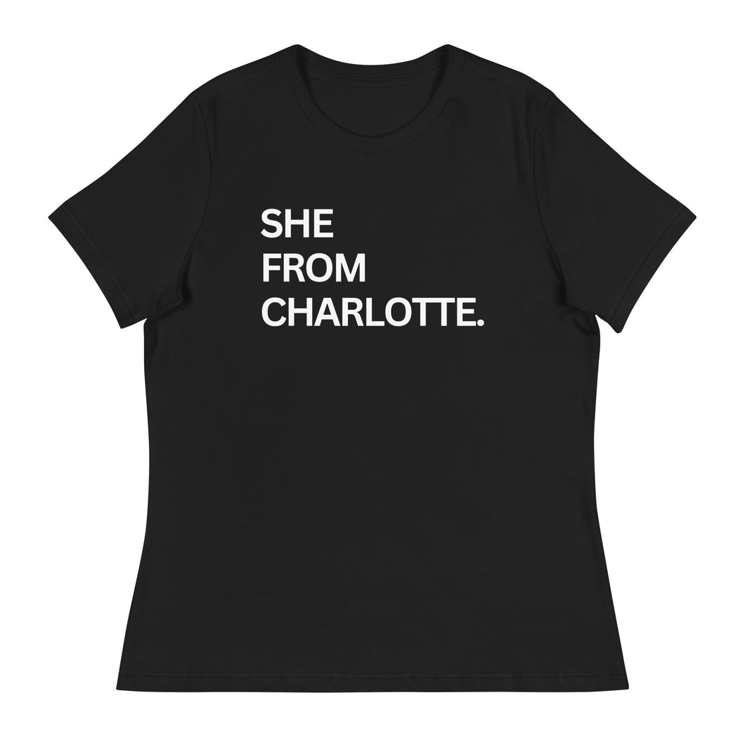 She From Charlotte - Women's Short Sleeve T-Shirt