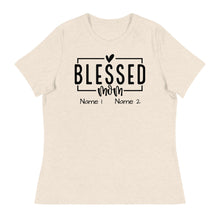 Load image into Gallery viewer, Mothers Day Personalized Name (2 names)  - Women&#39;s Relaxed T-Shirt
