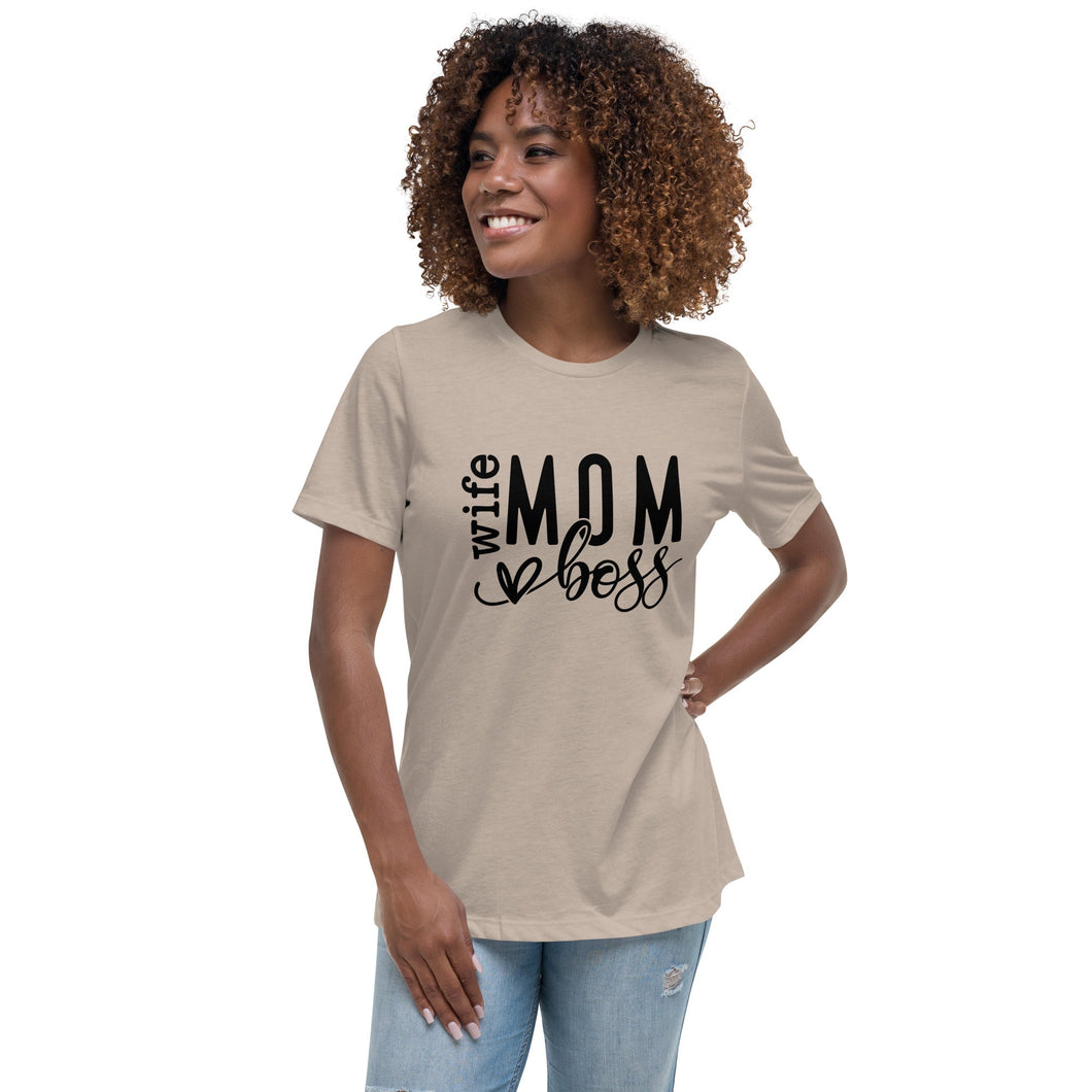 Wife Mom Boss Women's Short Sleeve T-Shirt