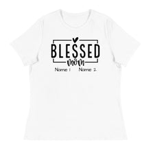 Load image into Gallery viewer, Mothers Day Personalized Name (2 names)  - Women&#39;s Relaxed T-Shirt
