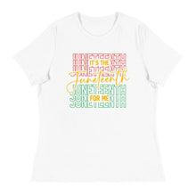 Load image into Gallery viewer, It&#39;s The Juneteenth - Women&#39;s Short Sleeve T-Shirt
