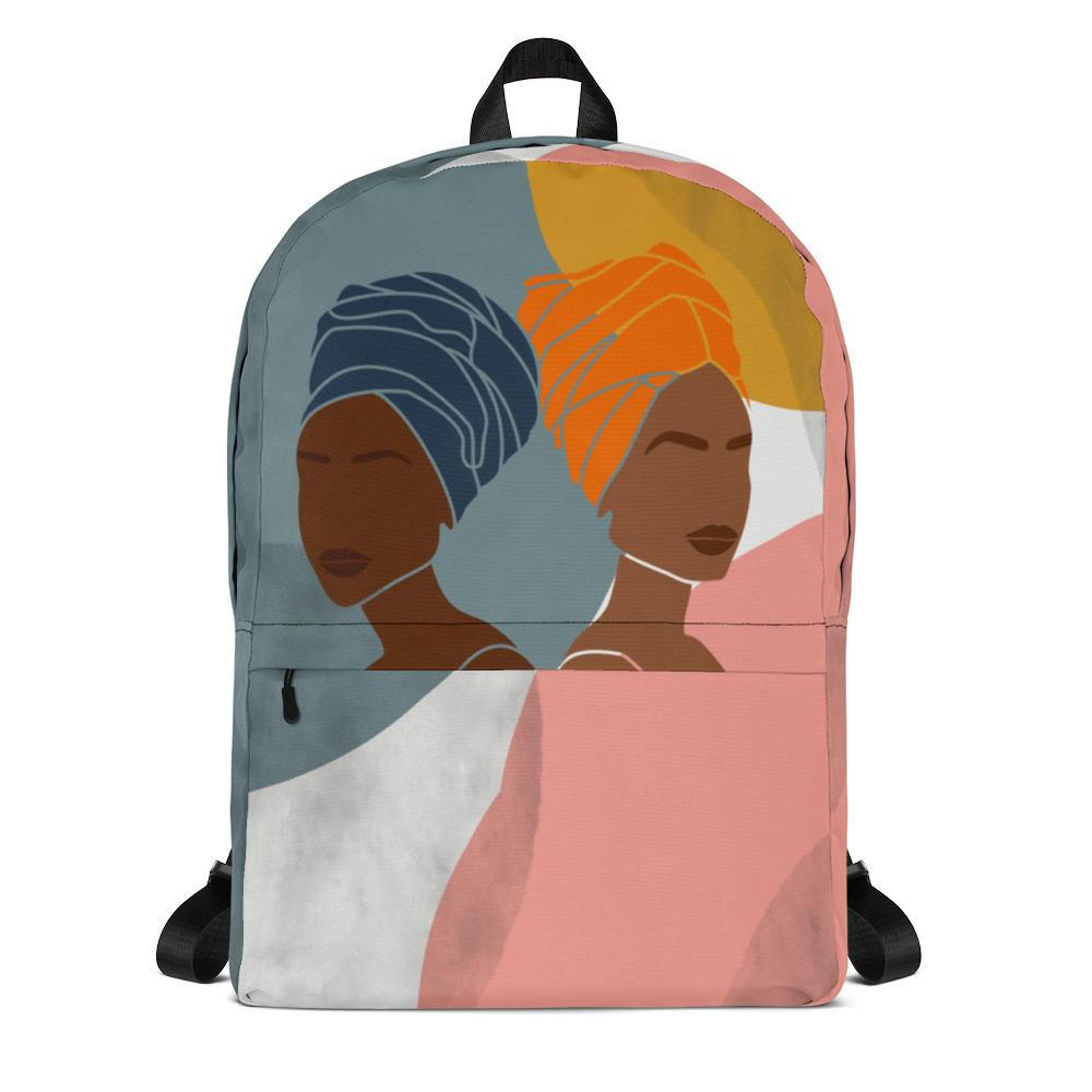 Black Women Headwrap - Backpack