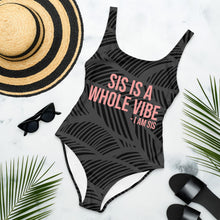 Load image into Gallery viewer, SiS Is A Whole Vibe - One-Piece Swimsuit
