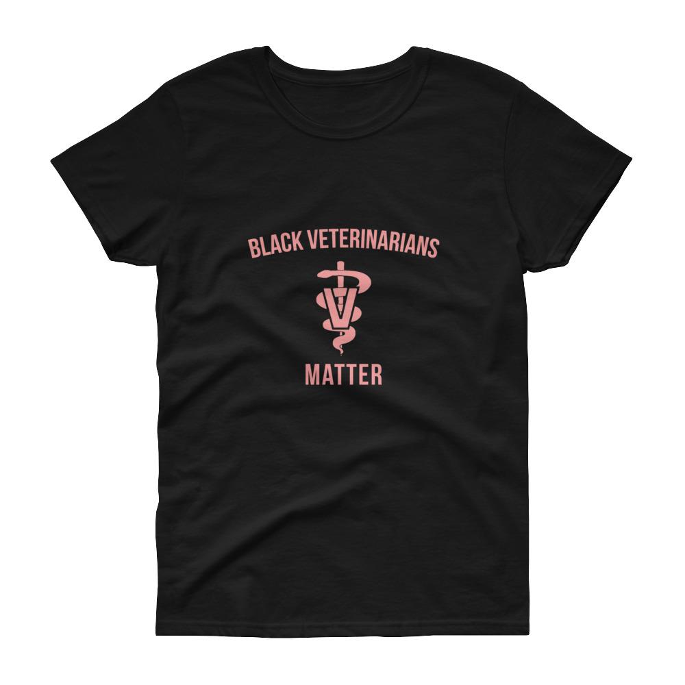 Black Veterinarians Matter (logo) - Women's short sleeve t-shirt