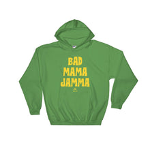 Load image into Gallery viewer, black-owned-clothing-hoodie-green-bad-mama-jamma
