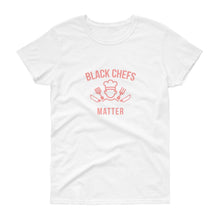 Load image into Gallery viewer, Black Chefs Matter (logo) - Women&#39;s short sleeve t-shirt
