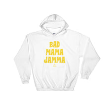 Load image into Gallery viewer, black-owned-clothing-hoodie-white-bad-mama-jamma-my-pride-apparel
