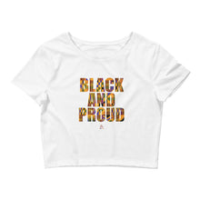 Load image into Gallery viewer, Black and Proud (African Print) - Crop Top
