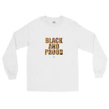 Load image into Gallery viewer, Black and Proud African Print - Long Sleeve T-Shirt
