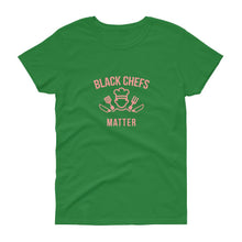 Load image into Gallery viewer, Black Chefs Matter (logo) - Women&#39;s short sleeve t-shirt
