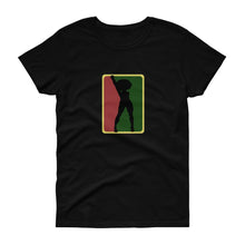 Load image into Gallery viewer, Black Woman Afro Fist - Women&#39;s short sleeve t-shirt
