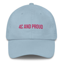 Load image into Gallery viewer, my-pride-apparel-black-owned-clothing-brand-light-blue-4c-and-proud-hat
