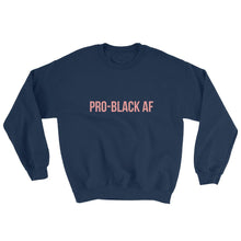 Load image into Gallery viewer, black-pride-clothing-pro-black-af-navy-sweatshirt
