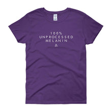 Load image into Gallery viewer, unprocessed-melanin-t-shirts-purple-black-pride-clothing
