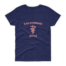 Load image into Gallery viewer, Black Veterinarians Matter (logo) - Women&#39;s short sleeve t-shirt
