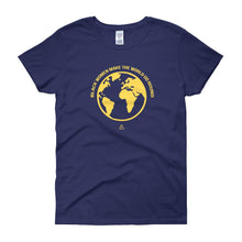 Load image into Gallery viewer, Black Women Make the World Go Round - Women&#39;s short sleeve t-shirt
