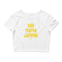 Load image into Gallery viewer, black-owned-clothing-melanin-crop-top-white-bad-mama-jamma
