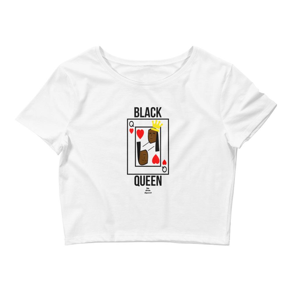 Black Queen Card - Crop Top
