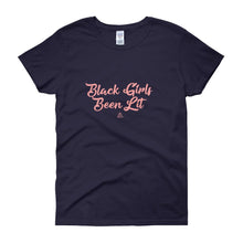 Load image into Gallery viewer, Black Girls Been Lit - Women&#39;s short sleeve t-shirt
