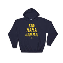 Load image into Gallery viewer, black-owned-clothing-hoodie-navy-bad-mama-jamma-my-pride-apparel
