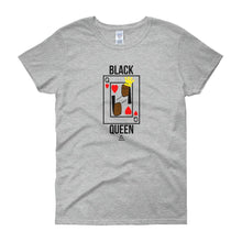 Load image into Gallery viewer, Black Queen Card - Women&#39;s short sleeve t-shirt
