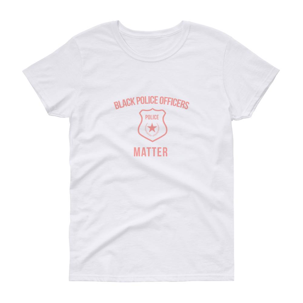 Black Police Officers Matter - Women's short sleeve t-shirt