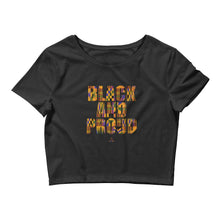Load image into Gallery viewer, Black and Proud (African Print) - Crop Top
