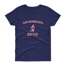 Load image into Gallery viewer, Black Microbiologists Matter -Women&#39;s short sleeve t-shirt
