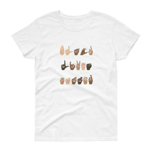 Load image into Gallery viewer, Black Lives Matter (American Sign Language) - Women&#39;s short sleeve t-shirt
