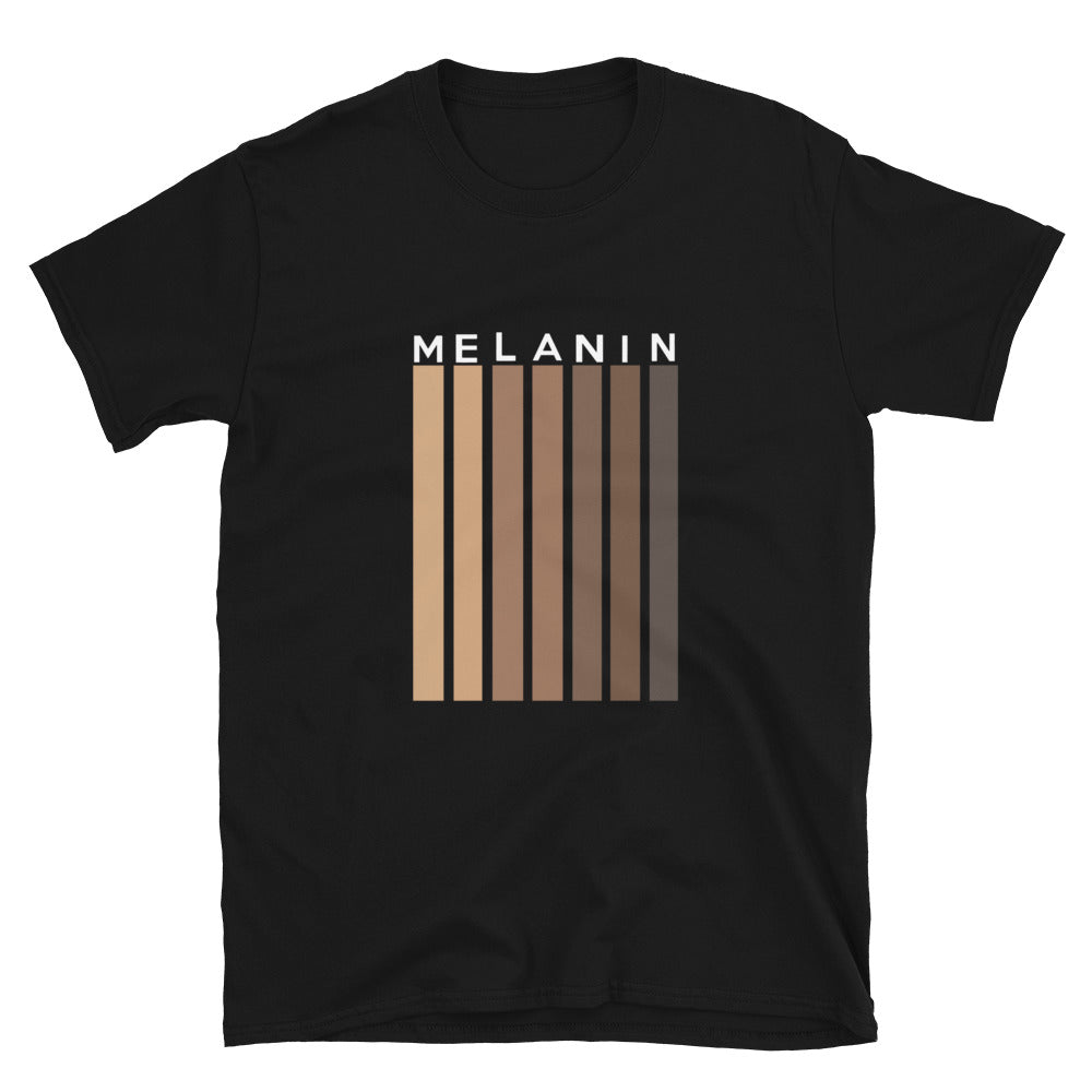 Melanin Stripe - Short-Sleeve Unisex T-Shirt