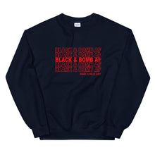 Load image into Gallery viewer, Black and Bomb AF - Sweatshirt
