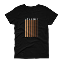 Load image into Gallery viewer, Melanin (stripe) - Women&#39;s short sleeve t-shirt
