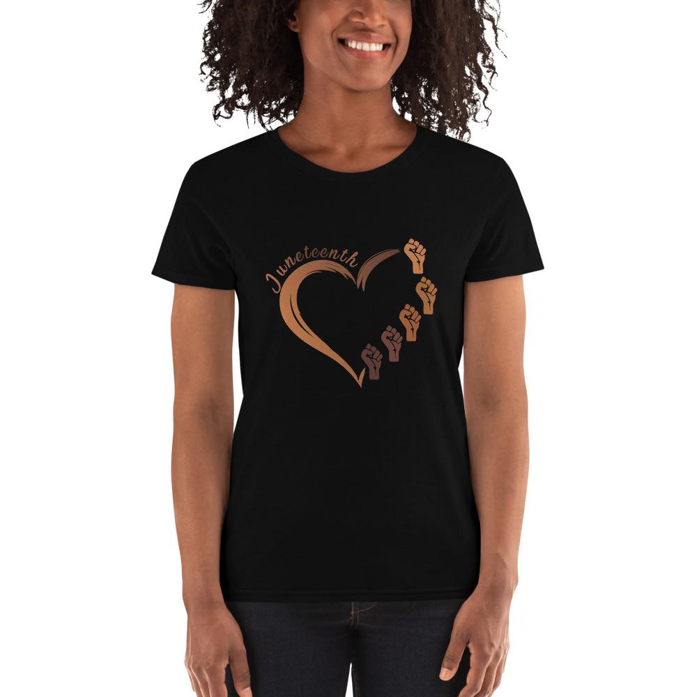 Juneteenth Heart - Women's short sleeve t-shirt