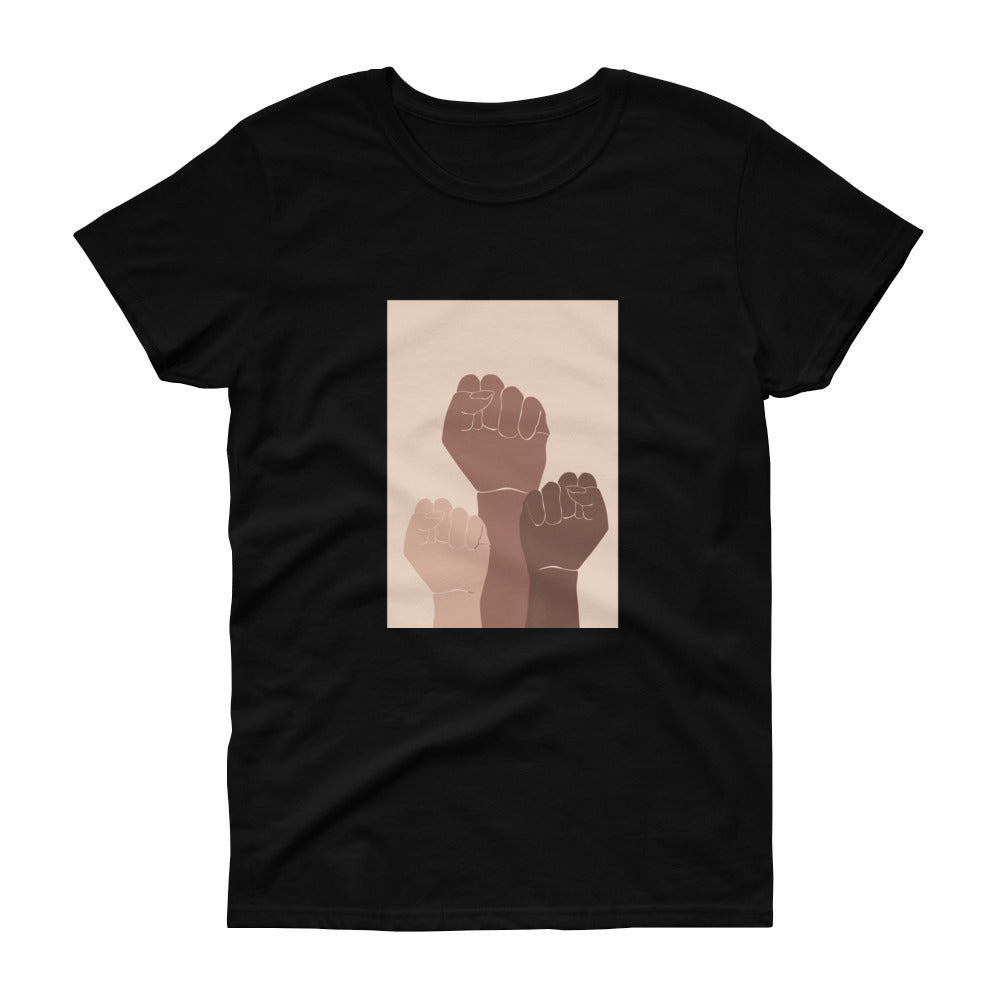 Raised Fists - Women's short sleeve t-shirt