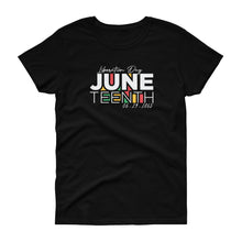 Load image into Gallery viewer, Liberation Day Juneteenth - Women&#39;s short sleeve t-shirt
