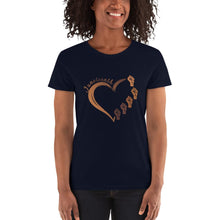 Load image into Gallery viewer, Juneteenth Heart - Women&#39;s short sleeve t-shirt
