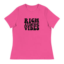 Load image into Gallery viewer, Rich Auntie Vibes - Women&#39;s Short Sleeve T-Shirt
