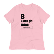 Load image into Gallery viewer, Black Girl Definition - Women&#39;s Short Sleeve T-Shirt

