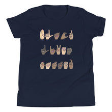 Load image into Gallery viewer, Black Lives Matters (ASL) - Youth Short Sleeve T-Shirt
