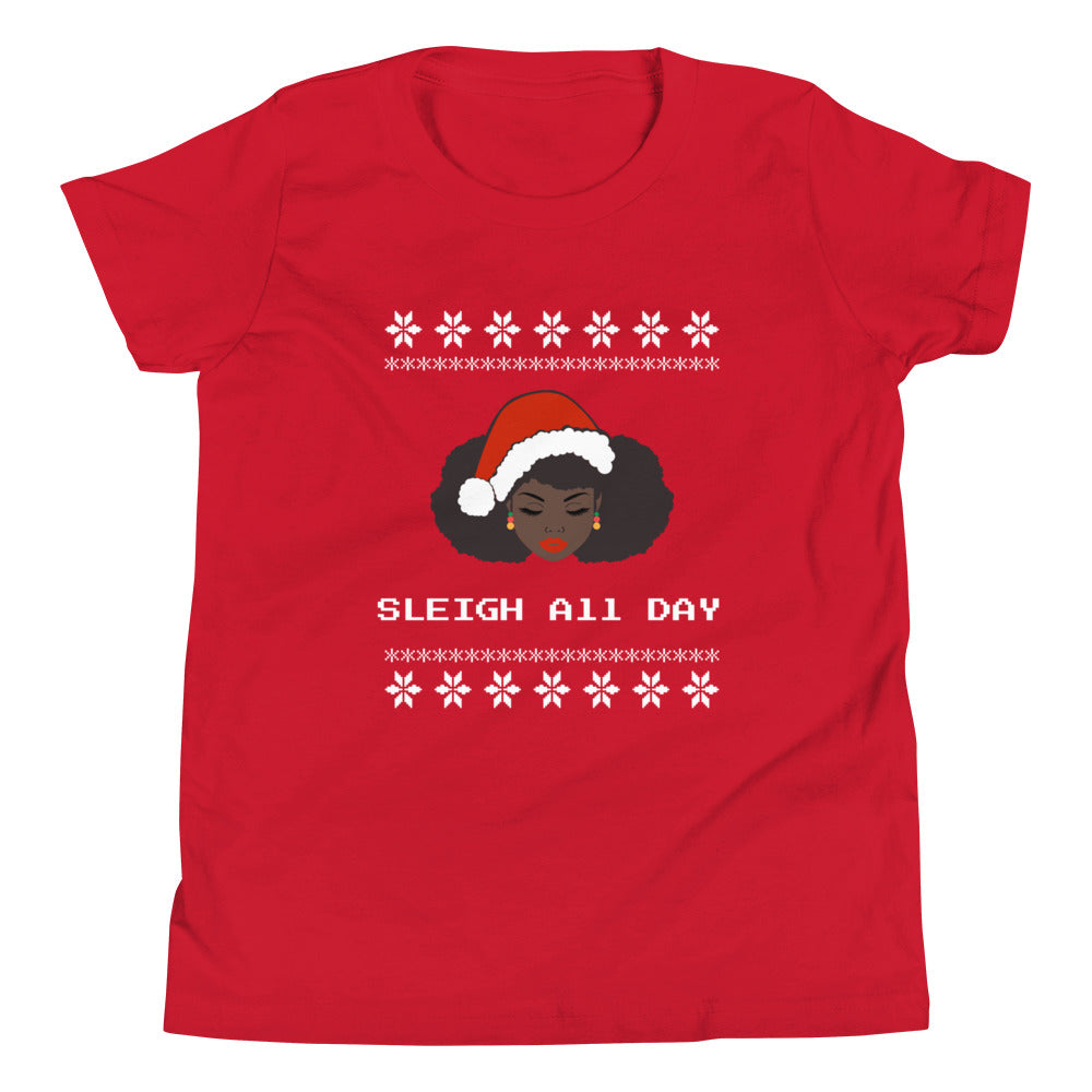 Sleigh All Day - Youth Short Sleeve T-Shirt